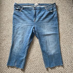 Abercrombie Ankle Straight Ultra High Rise Jeans